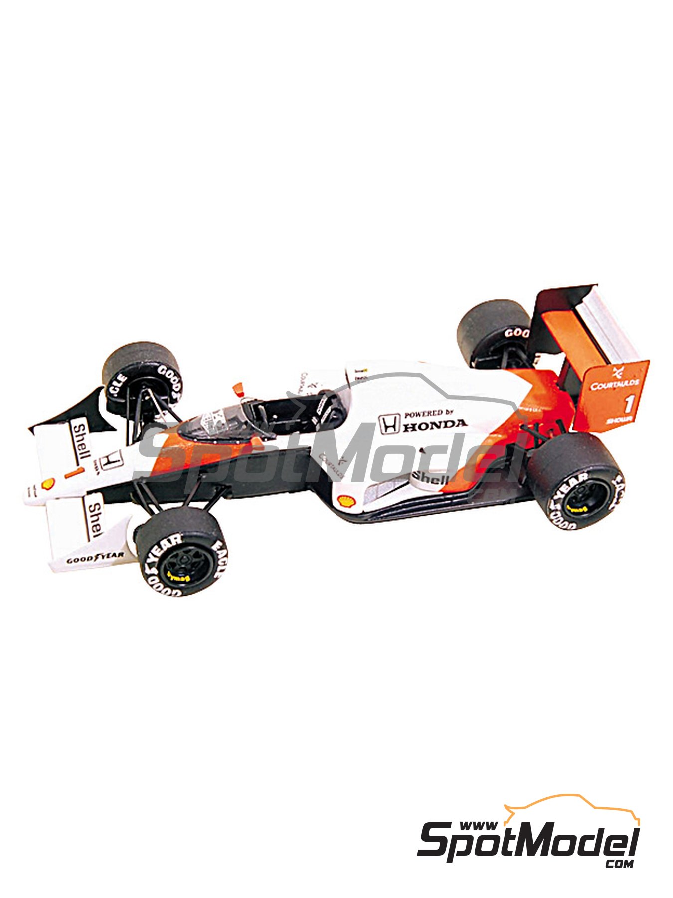 McLaren Honda MP4/5 McLaren Racing Limited Team sponsored by Marlboro -  Brazilian Formula 1 Grand Prix 1989. Car scale model kit in 1/43 scale  manufac